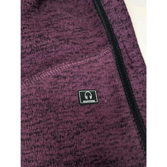 Calvin Klein Performance Maroon Quick Dry Full Zip Fleece Jacket Size M - Picture 7 of 9